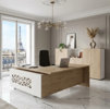 Bild 3 T45 hjørnebord med metalplader