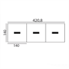 Bild 2 Zeta mødebord 420x140 cm