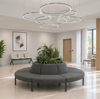 Venteværelsesmøbler Astro stor rund sofa