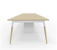 Bild 2 X3 bord med egetræsben 120x120 cm